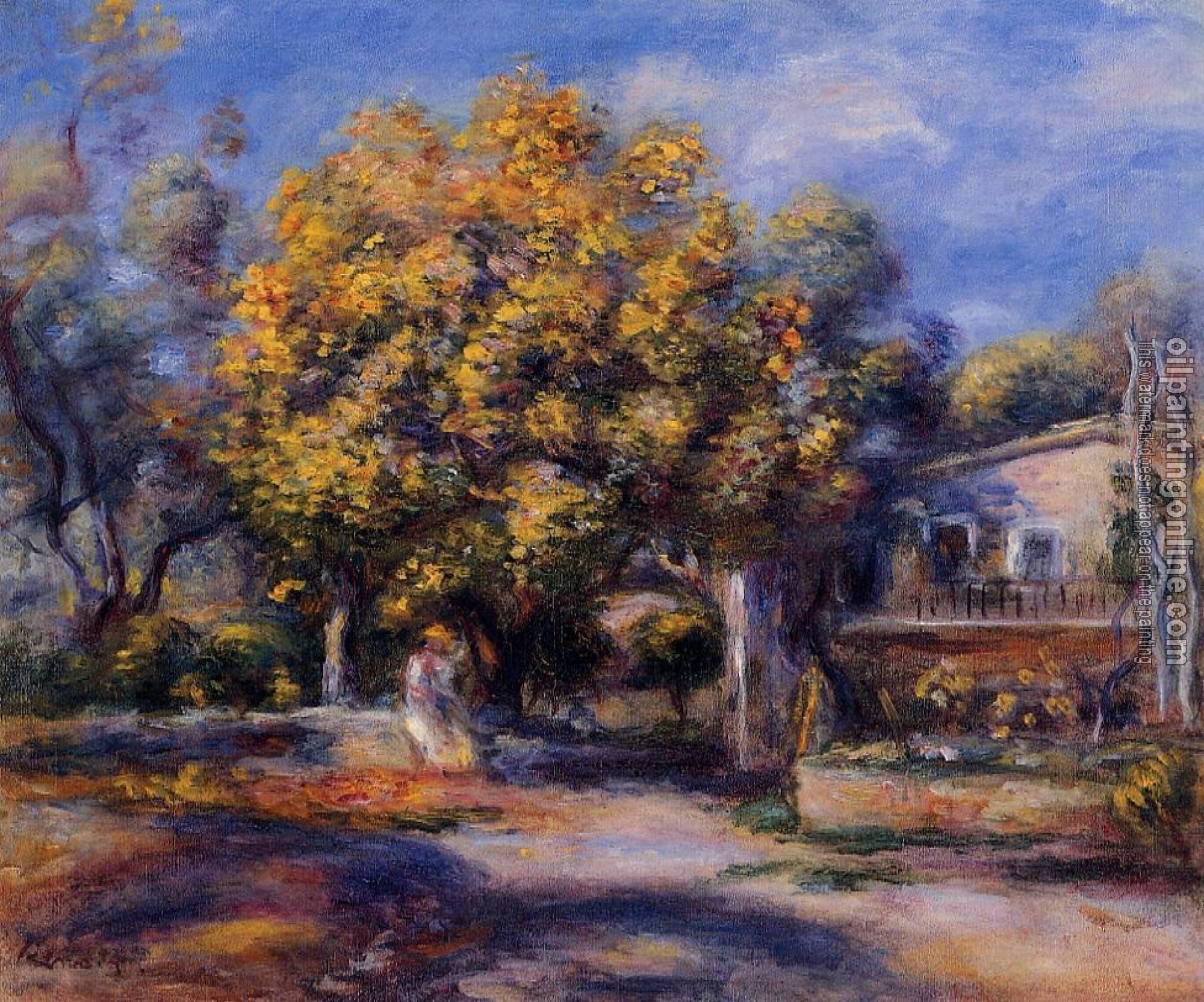 Renoir, Pierre Auguste - Houses at Cagnes